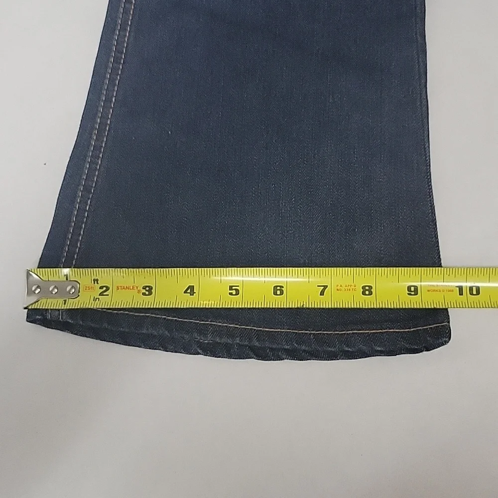 Girls B'gosh Boot Cut Jeans, Size 12P(31 x  25) Dark Wash, Adjustable Waist